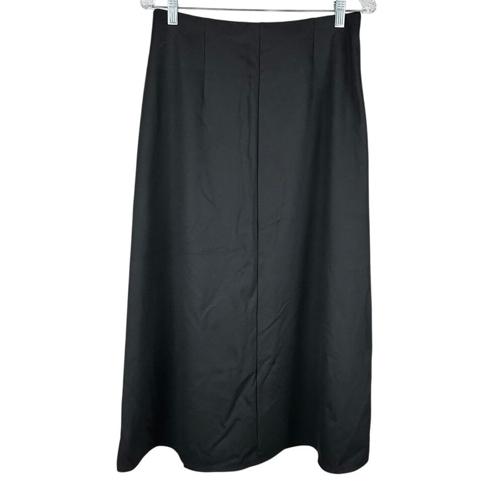 Eileen Fisher Lightweight Ponte A-Line Skirt Black SAMPLE PIECE Women's Sz S NWT